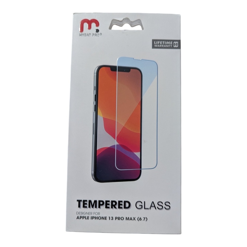 H5. Mybat Pro Tempered Glass Screen Protector For Apple iPhone 13 Pro Max (6.7)
